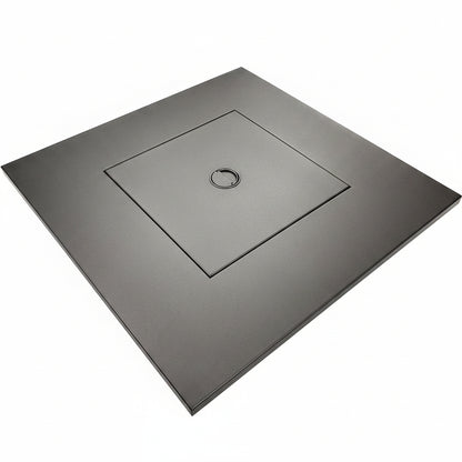 28In Square Gas Firepit