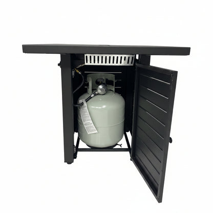 28In Square Gas Firepit