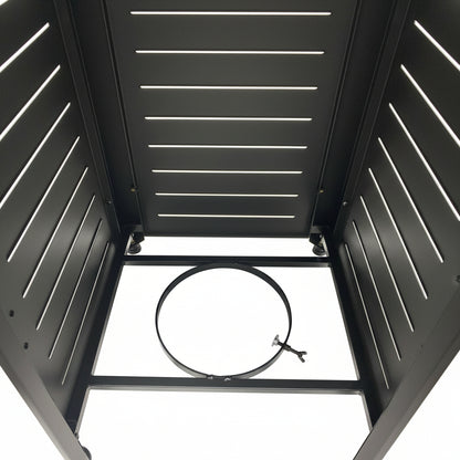 28In Square Gas Firepit