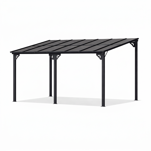 14 Ft. W X 10 Ft. D Aluminum Pergola with Canopy